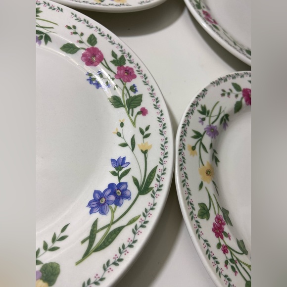Farberware Stoneware ENGLISH GARDEN 225 Set Of 4 Salad Plate 7.7” - Picture 4 of 7